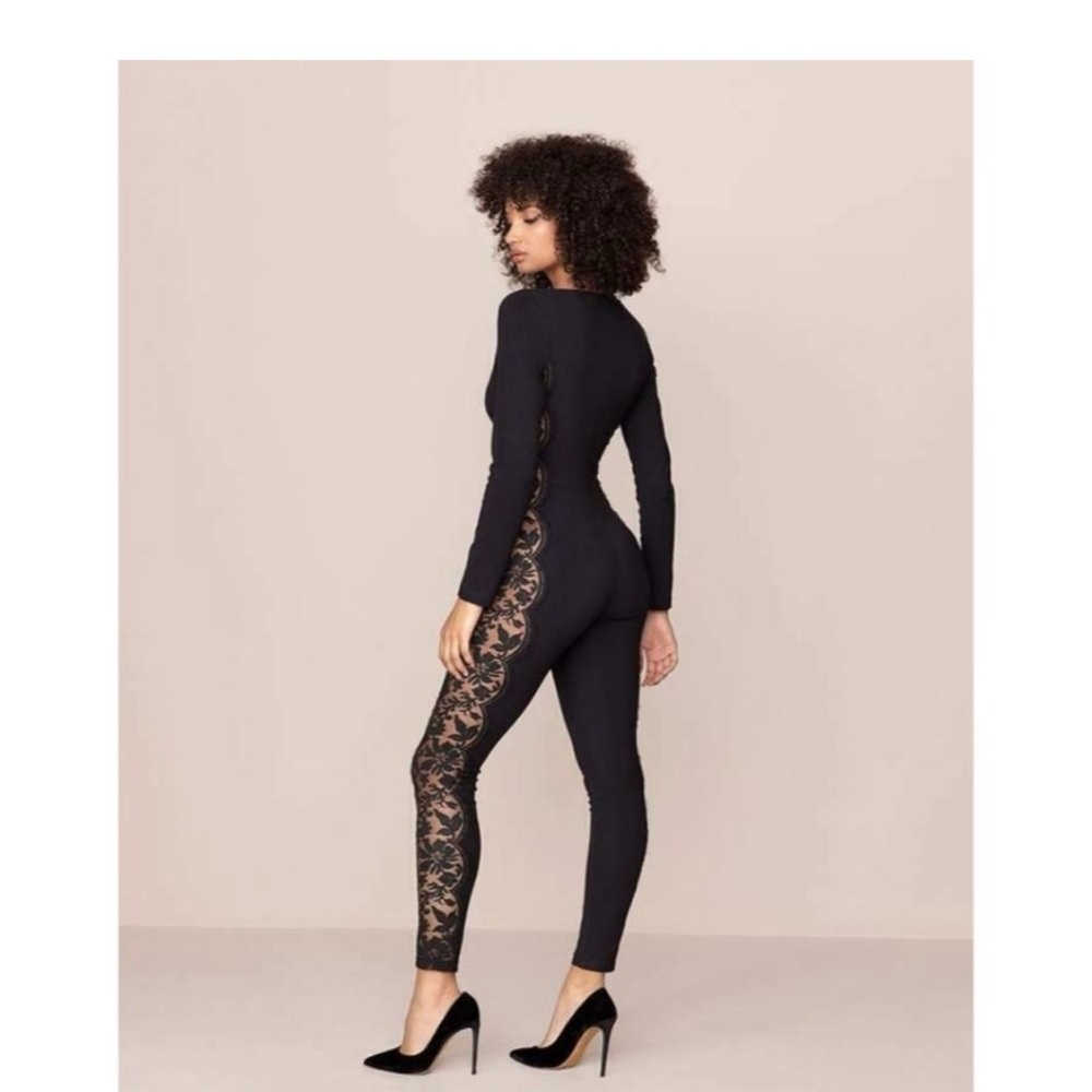 Rare Agent Provocateur Nadina catsuit size AP10/M fits S-M black jumpsuit sexy